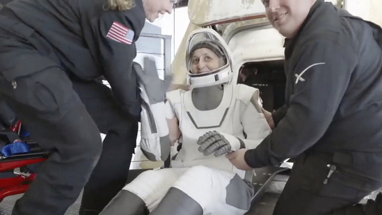 Sunita Williams returns to Earth fucherd image